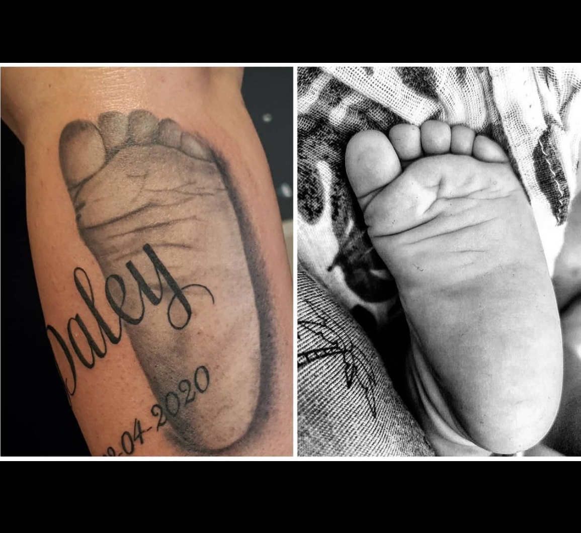 35 Cherished Moments: Baby Feet Tattoos for Loving Parents - Psycho Tats