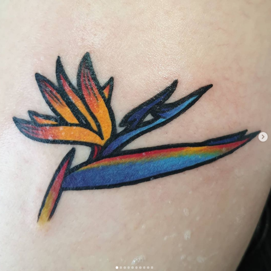 71 Colorful Bird Of Paradise Flower Tattoo Designs You’Ll Love - Psycho ...