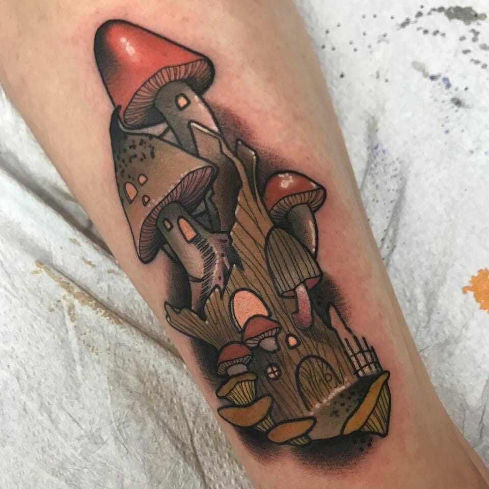 88 Amazing Mushroom Tattoo Design Ideas You Need To See - Psycho Tats