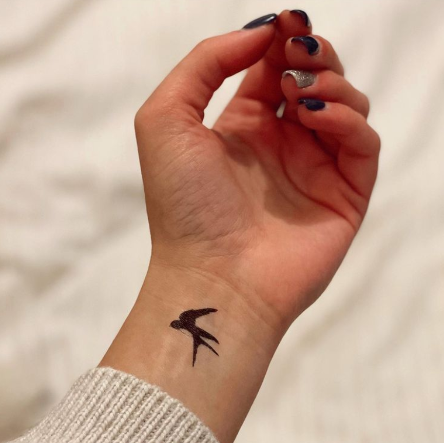 61 Great and Amazing Tattoos of Adorable Birds For Wrist - Psycho Tats