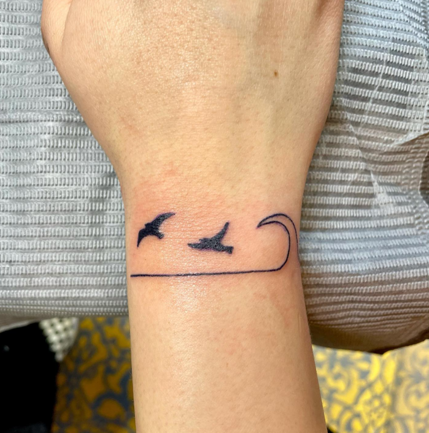 61 Great and Amazing Tattoos of Adorable Birds For Wrist - Psycho Tats