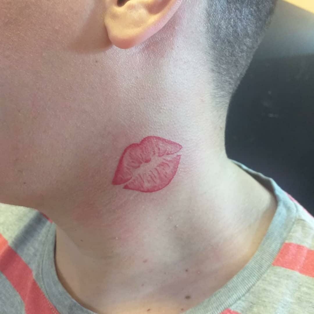 33 Playful Lip Kiss Tattoos: Express Your Love in Ink - Psycho Tats
