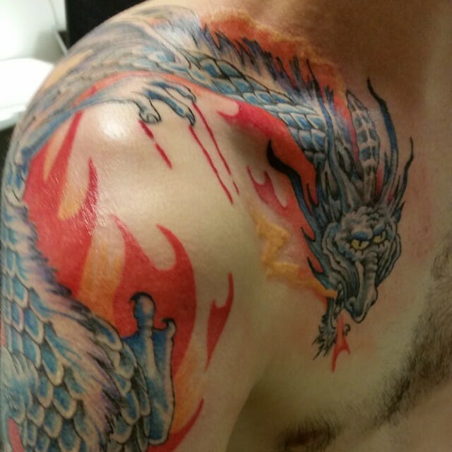 81 Ultimate Shoulder Dragon Tattoos That No One Can Resist - Psycho Tats