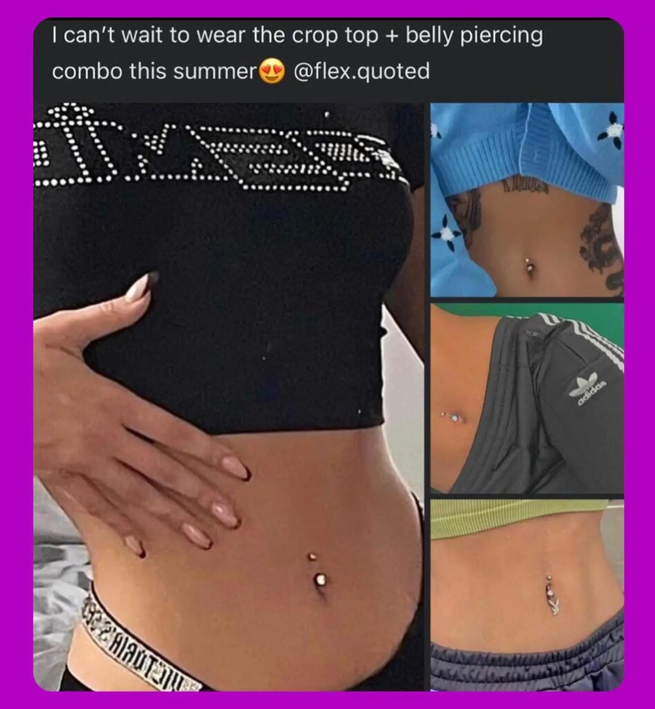 3+ Stunning Fake Belly Button Piercing Ideas That You Can Rock Psycho Tats