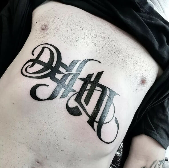 39 Mind-Blowing Ambigram Tattoo Designs - Psycho Tats