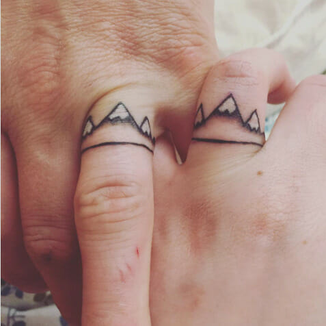 37 Gorgeous Wedding Ring Tattoos - Psycho Tats