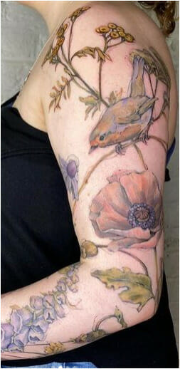 57 Impressive Sleeve Tattoos Designs For Women - Psycho Tats