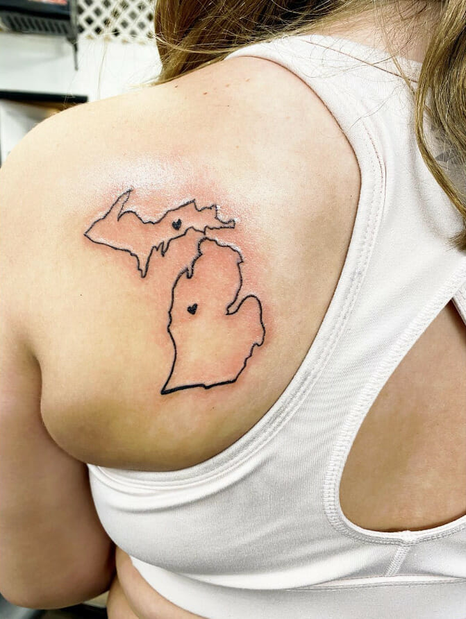 Forever Michigan: Symbolizing Love for the State with a 51-State Tattoo ...