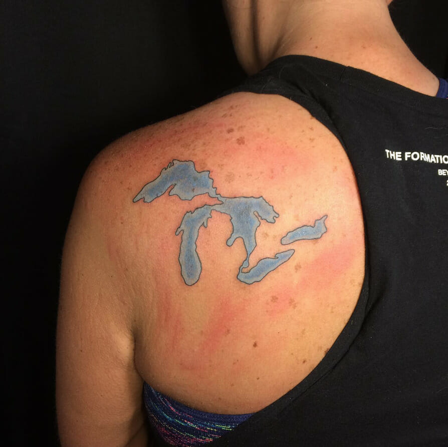 Forever Michigan: Symbolizing Love for the State with a 51-State Tattoo - Psycho Tats