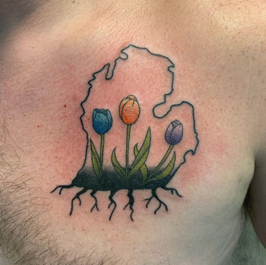 Forever Michigan: Symbolizing Love for the State with a 51-State Tattoo - Psycho Tats