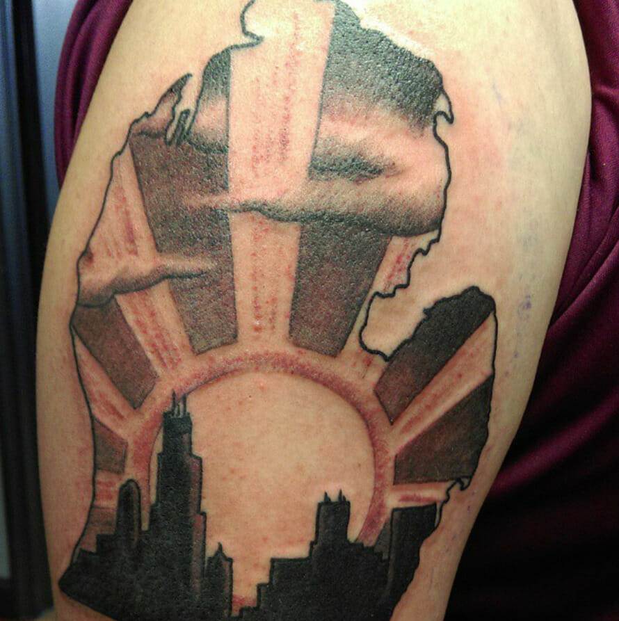 Forever Michigan: Symbolizing Love for the State with a 51-State Tattoo - Psycho Tats