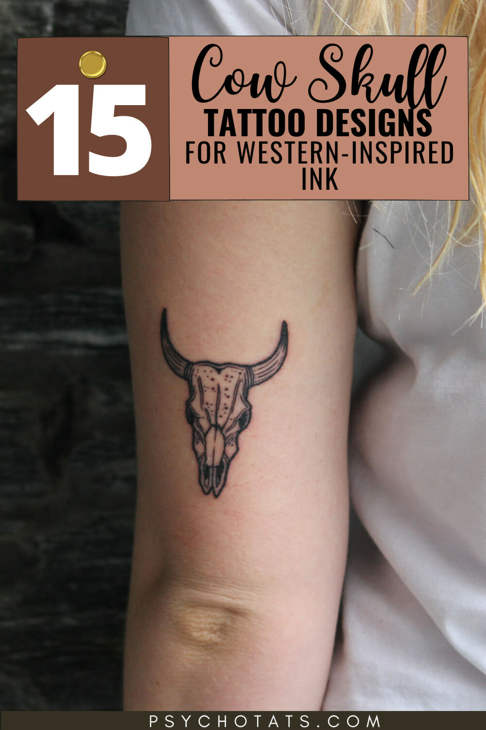 15 Cow Skull Tattoo Designs for Western-Inspired Ink - Psycho Tats
