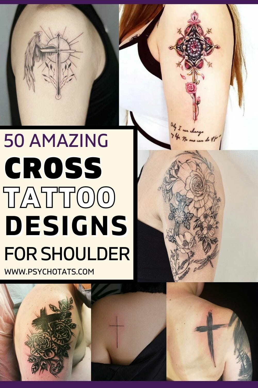 50 Cross Tattoo Concepts for Shoulder: Blending Faith and Aesthetics ...
