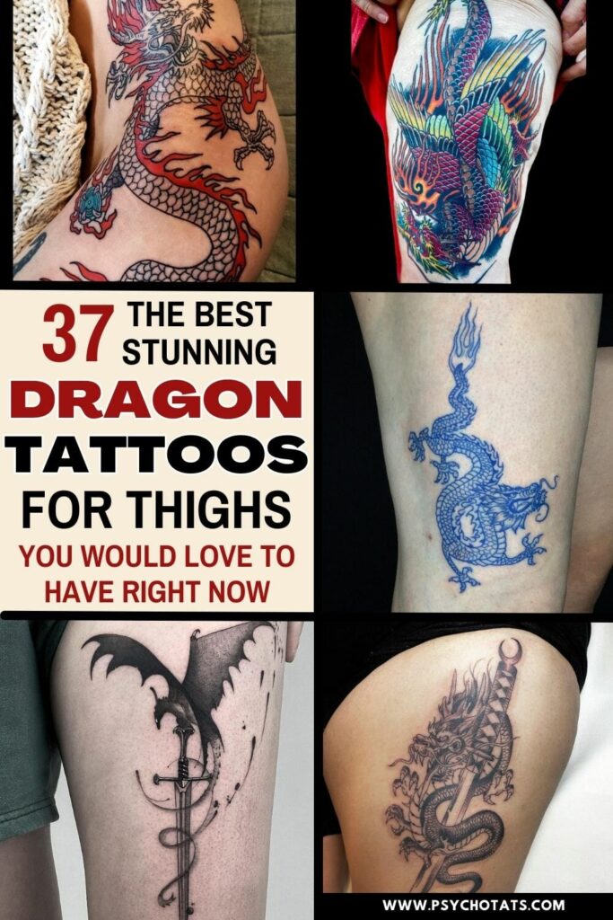 37 Stunning Dragon Tattoos For Thighs You Would Love To Have Right Now ...