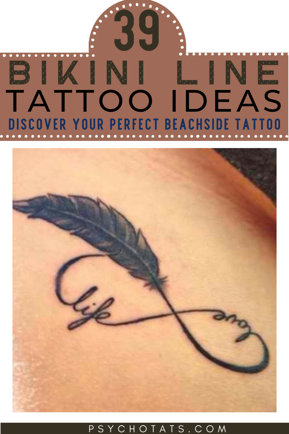39 Bikini Line Tattoos- Discover Your Perfect Beachside Tattoo - Psycho ...